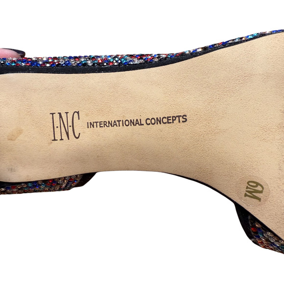 INC International Concepts Kenjay Women's 6M Multi Rhineston High Heel Pump - Picture 11 of 13